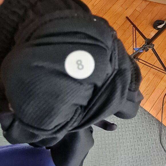 Lululemon Hotty Hot Shorts Womens 8 Black White Lined 2" Regular Gym Running - Picture 16 of 16